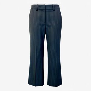 Scott Taylor Y2k Career Dress Pants Size 4P Black Pinstripe Wide Leg High Waist